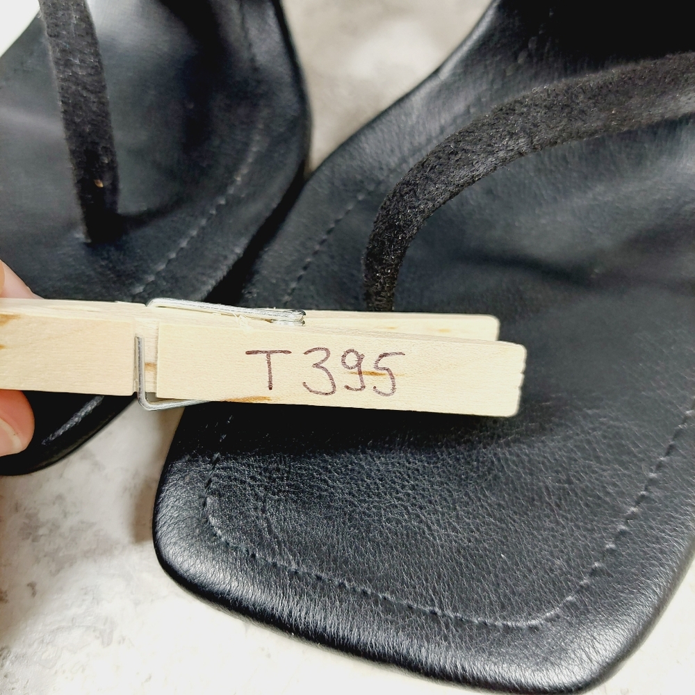 New French Connection Valerie Black Dress Sandals T395 - Picture 11 of 11